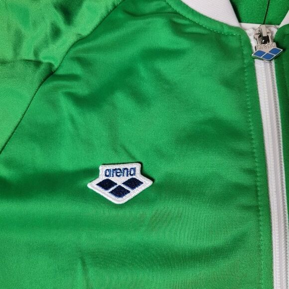 Arena Gator Team Warm-Up Relaxe Size L Green Full Zip Swimming Jacket - Picture 11 of 12